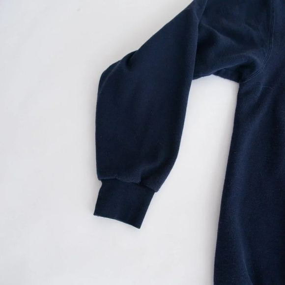 VTG Champion SMU Southern Methodist University Navy Boxy Fit Crew Neck Sweater L - Picture 9 of 11